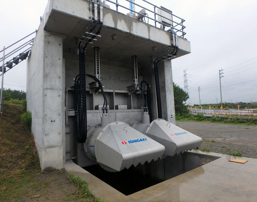 Installation Reference : The most advanced pump gate “FLOOD BUSTER”