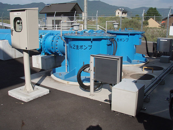 水中斜流ポンプ（コラム形）IPUDの納入事例