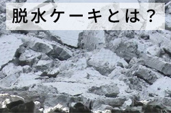 脱水ケーキとは？